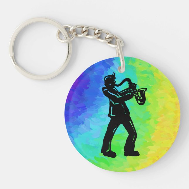 Arc-en-ciel de saxophone de nuits de boogie de New (Devant)
