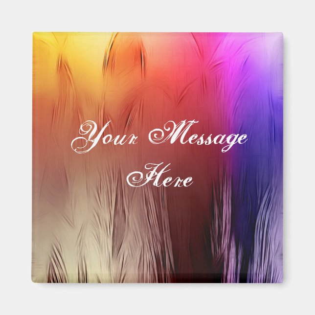 Arc-en-ciel doux de couleurs aimant (Devant)