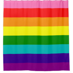 Arc en ciel drapeau gay LGBT rideau de douche