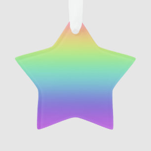 Arc en ciel étoile ornement de Noël