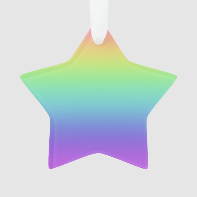 Arc en ciel étoile ornement de Noël (devant)