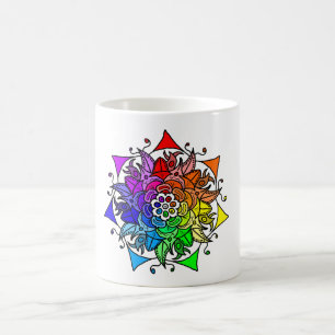 Arc-en-ciel Mandala Mug 11 oz.