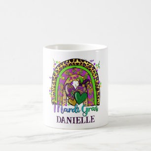 Arc en ciel Mardi Gras Café Mug