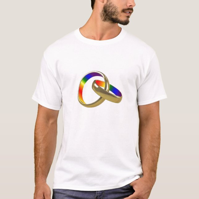 arc-en-ciel mariages mariage égalité t-shirt (Devant)