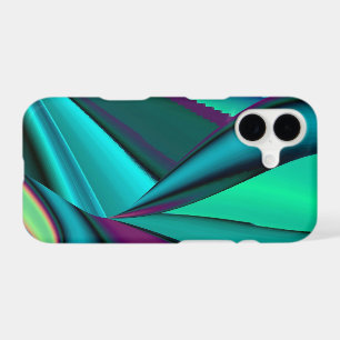 Arc-en-ciel métallique Abstrait futuriste