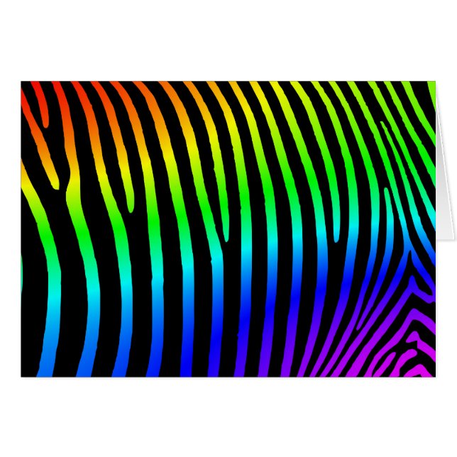 Arc en ciel Ombre Zebra Stripes (Devant horizontal)