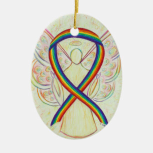 Arc-en-ciel Ruban Angel Pendentif Ornement