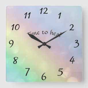 Arc-en-ciel "temps de guérir" horloge