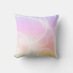 Arc-en-ciel tourbillonne Coussin de coussin rose j