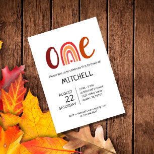 Arc-en-ciel une première invitation d'anniversaire