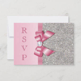 Arc et diamants roses RSVP de Faux