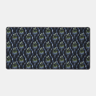 Arc floral foncé motif esthétique mat bureau