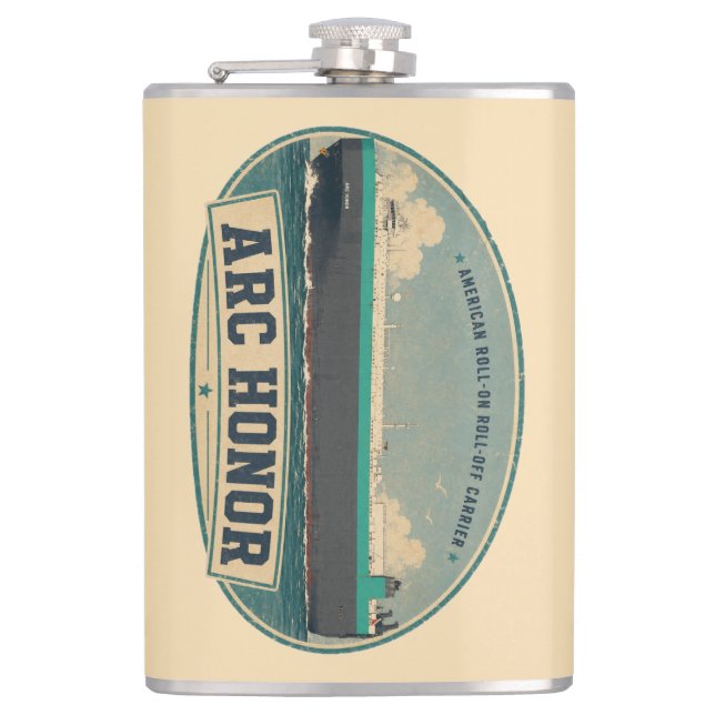ARC Honour Vinyl Wrapped Flask (Front)