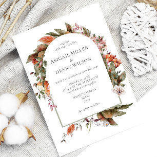 Arc Romantique d'automne Faire-part de mariage Flo