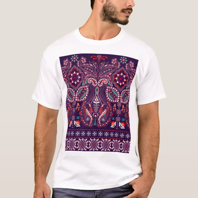 Arc Wheels Dots: Multicolor Pattern T-Shirt (Front)