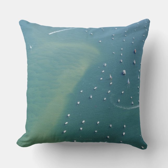 Arcachon Bassin Throw Pillow (Front)