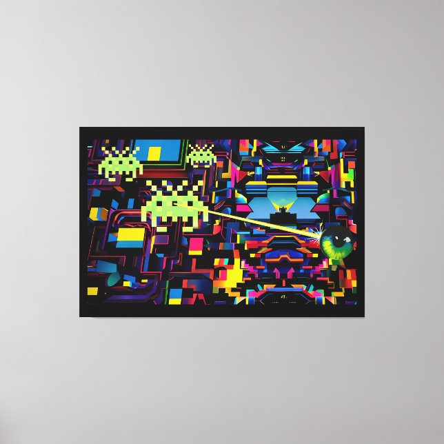 Arcade Death Machine on Patrol - Ken Gauge Art Canvas Print (Front)