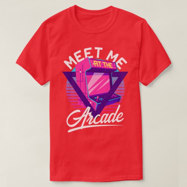 Arcade Funny Gamer T-Shirt (Design Front)