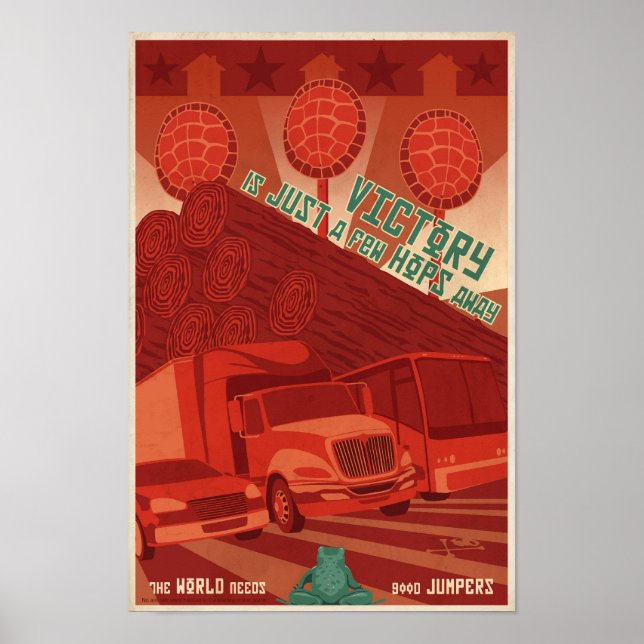 Arcade game propaganda poster- third in a series poster (Front)