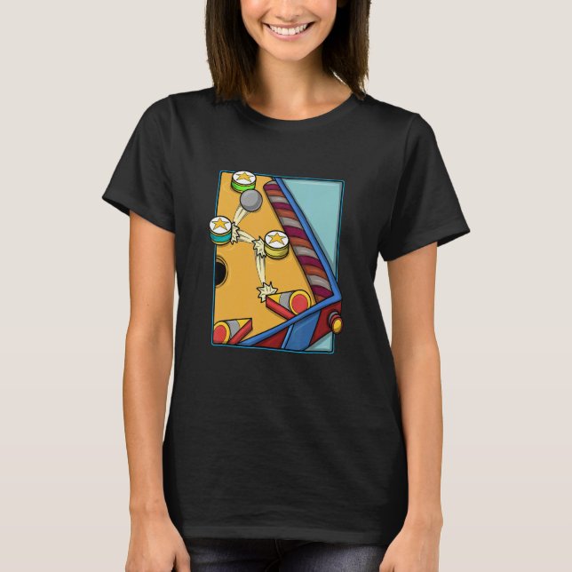 Arcade Game Vintage Pinball Machine 1 T-Shirt (Front)