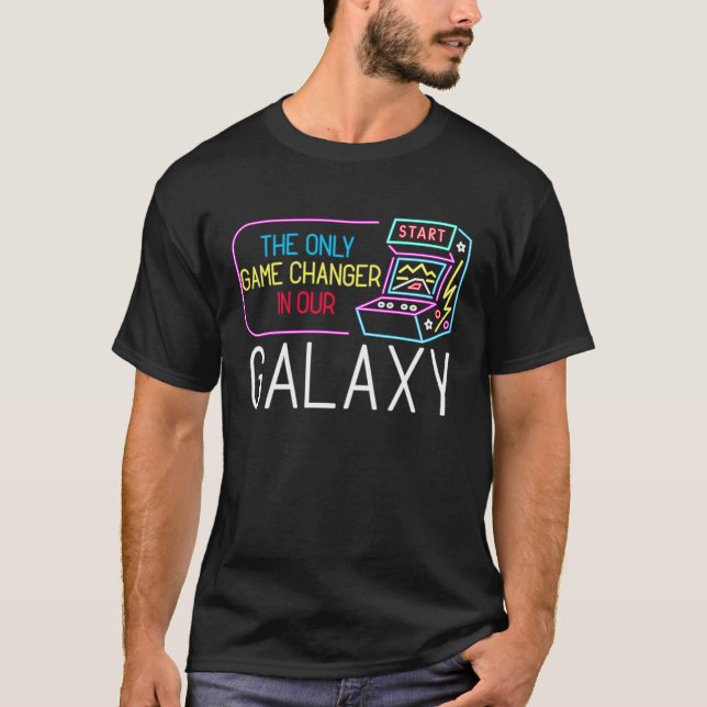 Arcade Gaming Retro Controller Game Over Play Cons T-Shirt (Front)