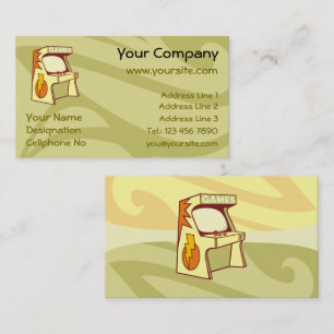 Arcade machine business card