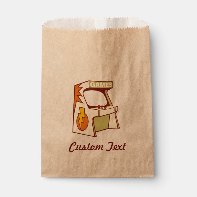 Arcade machine favour bag (Front)