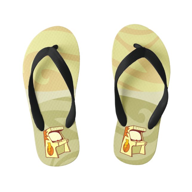 Arcade machine kid's flip flops (Footbed)