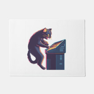 Arcade Meowster � Nostalgic Gamer Cat Doormat