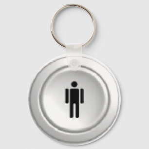 arcade player 1 button keychain