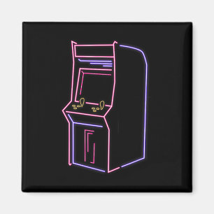 Arcade Video Gamer Game Machine Vintage 80s 90s Re Magnet