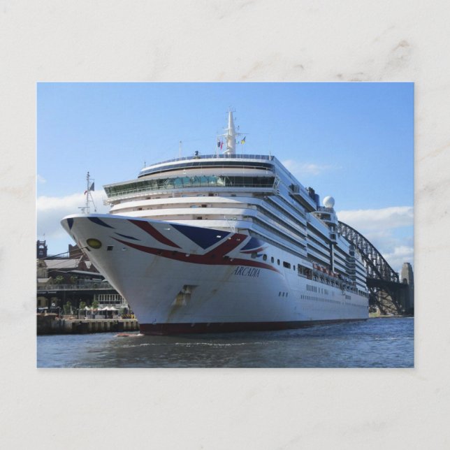 Arcadia ancrée à Circular Quay Carte postale (Devant)