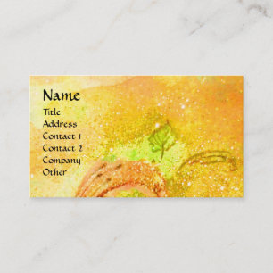 ARCADIA  / MAGIC GOLD SPARKLES  Yellow Green Business Card