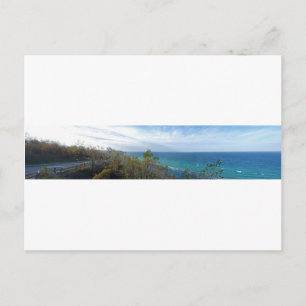Arcadia Overlook Panorama, Michigan Postcard