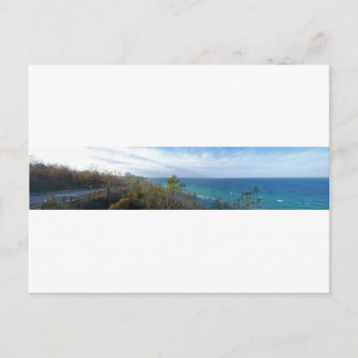 Arcadia Overlook Panorama, Michigan Postcard
