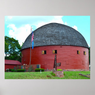 Arcadia Round Barn Poster