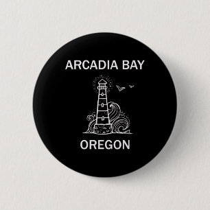 Arcadia Strange Island Two Whales Diner  2 Inch Round Button