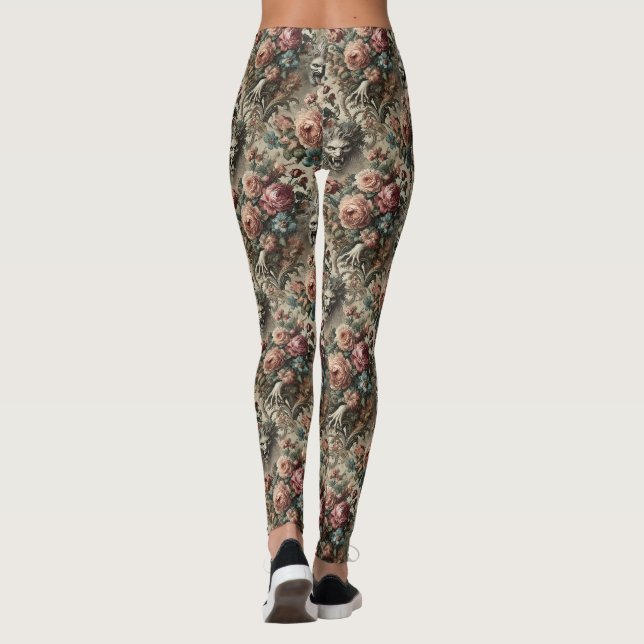 🩸 Arcane Altars – Gothic Victorian  Leggings (Back)