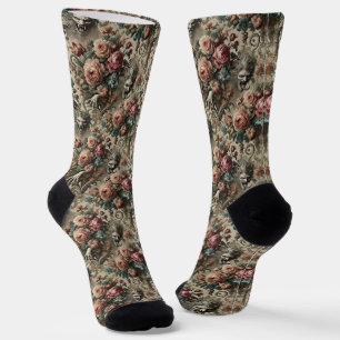 🩸 Arcane Altars – Gothic Victorian Tapestry Socks