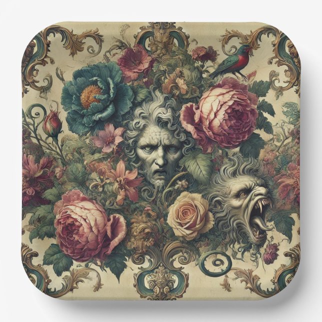 Arcane Atelier – Gothic Baroque Paper Plate (Front)