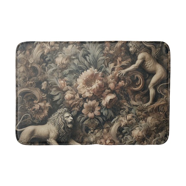 Arcane Majesty – Gothic Baroque Design Bath Mat (Front)