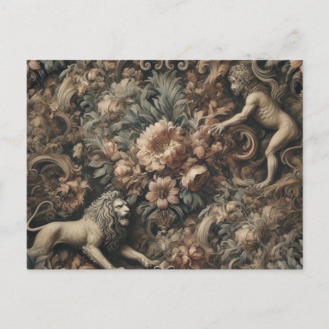 Arcane Majesty – Gothic Baroque Design Holiday Postcard (Front)