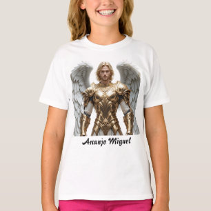 Arcanjo Miguel Fem Juvenil Basic T-Shirt