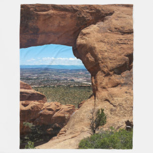 Arch Arches National Park Utah Fleece Blanket