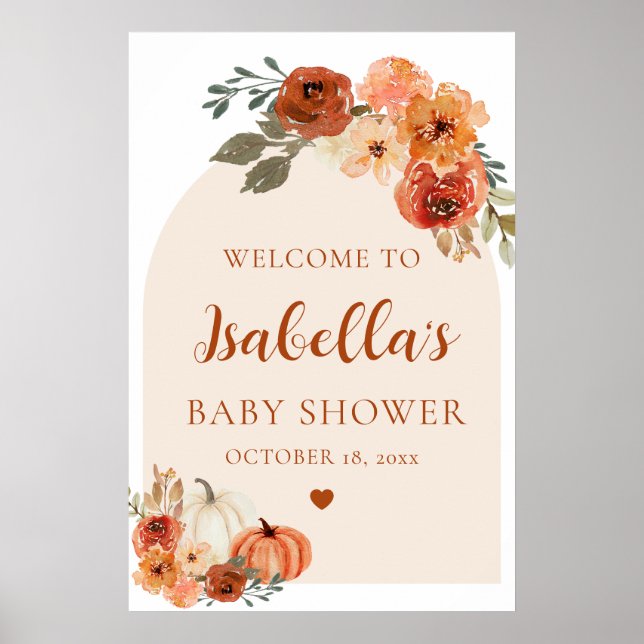 Arch Boho Little Citrouille Affiche de bienvenue B (Devant)