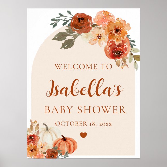Arch Boho Little Citrouille Affiche de bienvenue B (Devant)