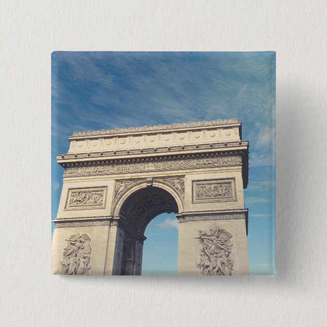 Arch de Triumph 2 Inch Square Button (Front)