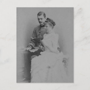 Arch Duchess Marie-Valerie of Austria with spouse Postcard