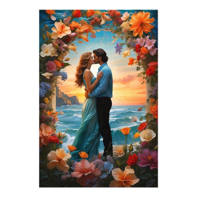*~* Arch Fantasy Romantic AP51 Ocean Waves Photo Print (Front)