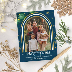 Arch Frame Carte de Noël Famille Photo Vacances